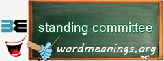 WordMeaning blackboard for standing committee
